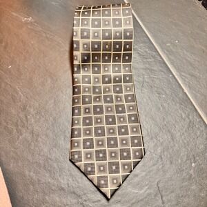 Siena‎ Collezione Mens Silk Geometric Pattern Luxury Neck Tie